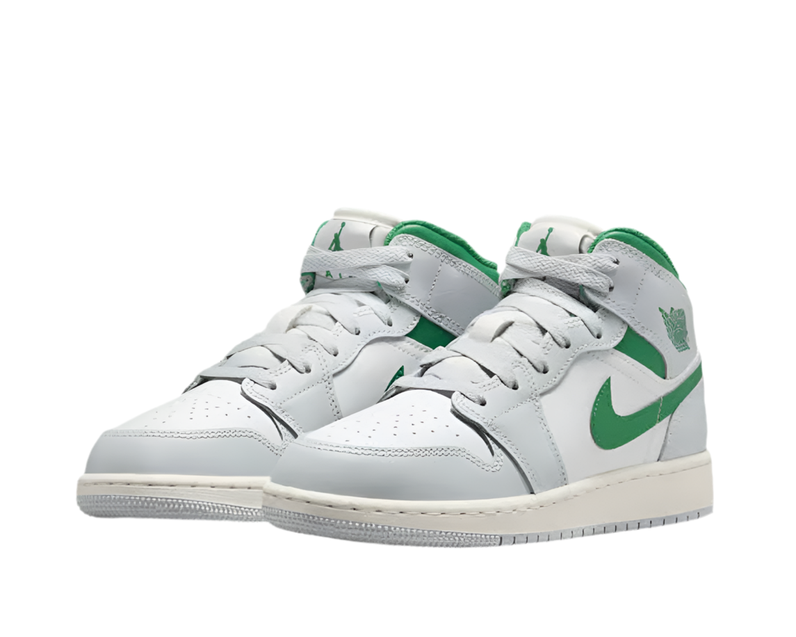 AIR JORDAN 1 MID GS ‘SUMMIT WHITE PINE GREEN’
