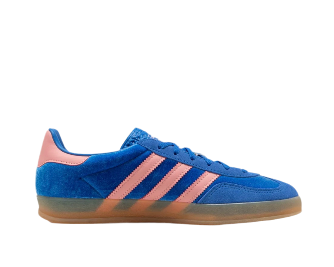 ADIDAS GAZELLE INDOOR ‘BLUE SEMI PINK VELVET’