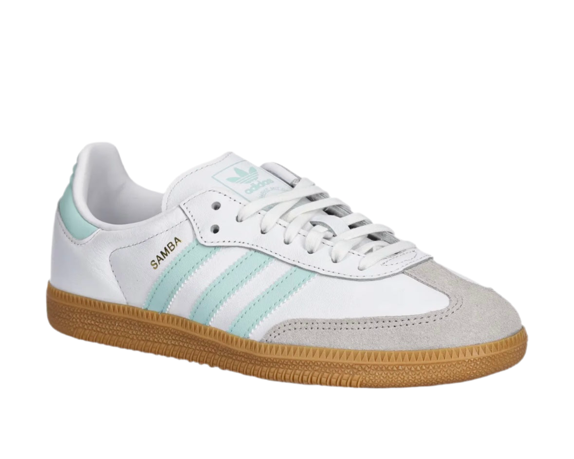 ADIDAS SAMBA OG J ‘WHITE SEMI FLASH AQUA’