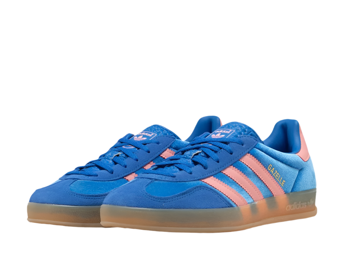 ADIDAS GAZELLE INDOOR ‘BLUE SEMI PINK VELVET’