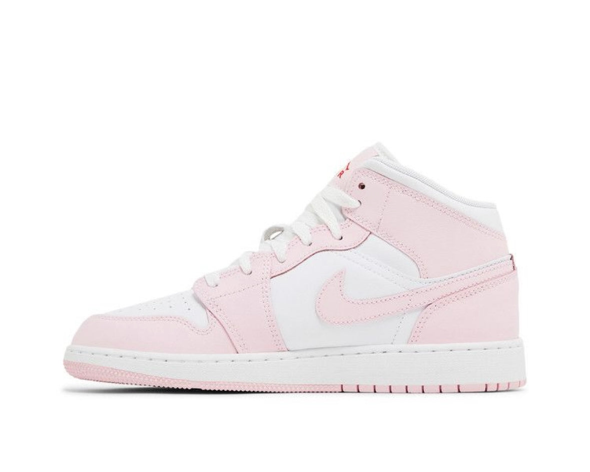 AIR JORDAN 1 MID PINK FOAM FIRE RED’