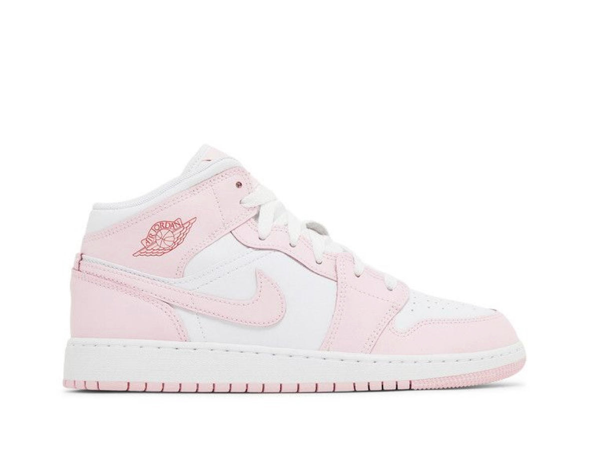 AIR JORDAN 1 MID PINK FOAM FIRE RED’