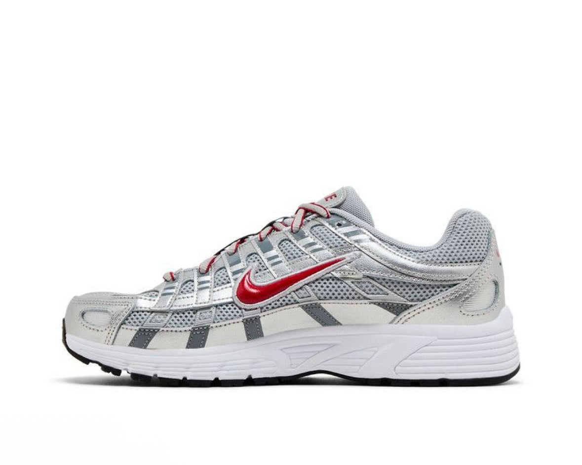 NIKE P-6000 GS ‘METALLIC SILVER GYM RED’