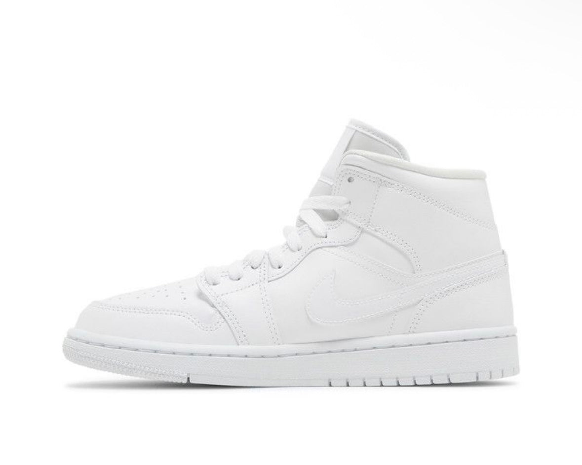 AIR JORDAN 1 MID ‘TRIPLE WHITE’