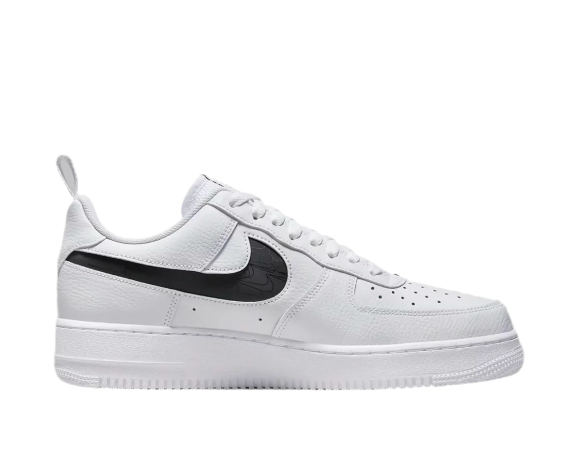 NIKE AIR FORCE 1 LV8 ‘REFLECTIVE SWOOSH - WHITE BLACK’