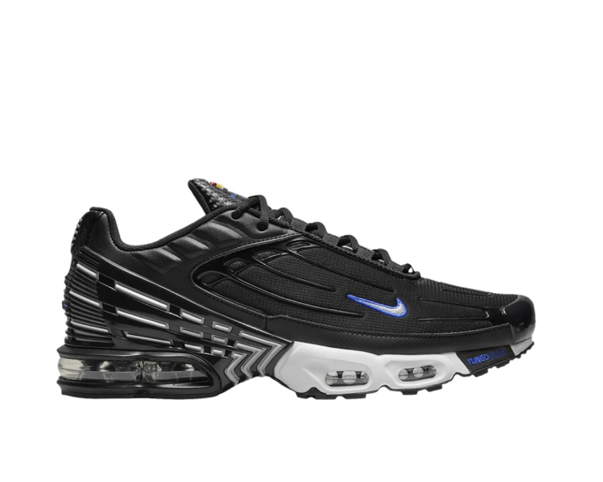 NIKE AIR MAX PLUS 3 ‘BLACK BLUE METALLIC SILVER’