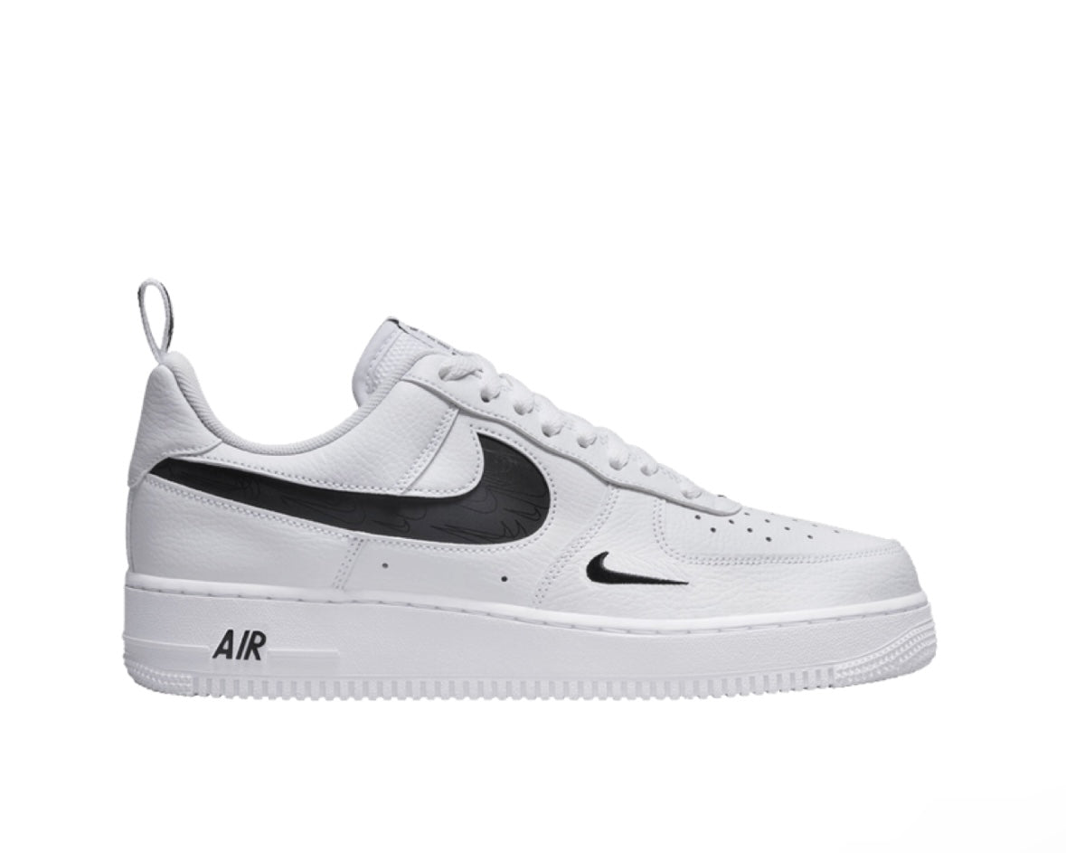 NIKE AIR FORCE 1 LV8 ‘REFLECTIVE SWOOSH - WHITE BLACK’