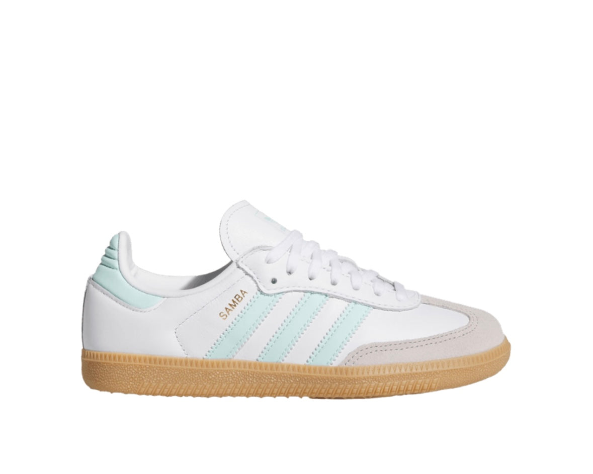 ADIDAS SAMBA OG J ‘WHITE SEMI FLASH AQUA’