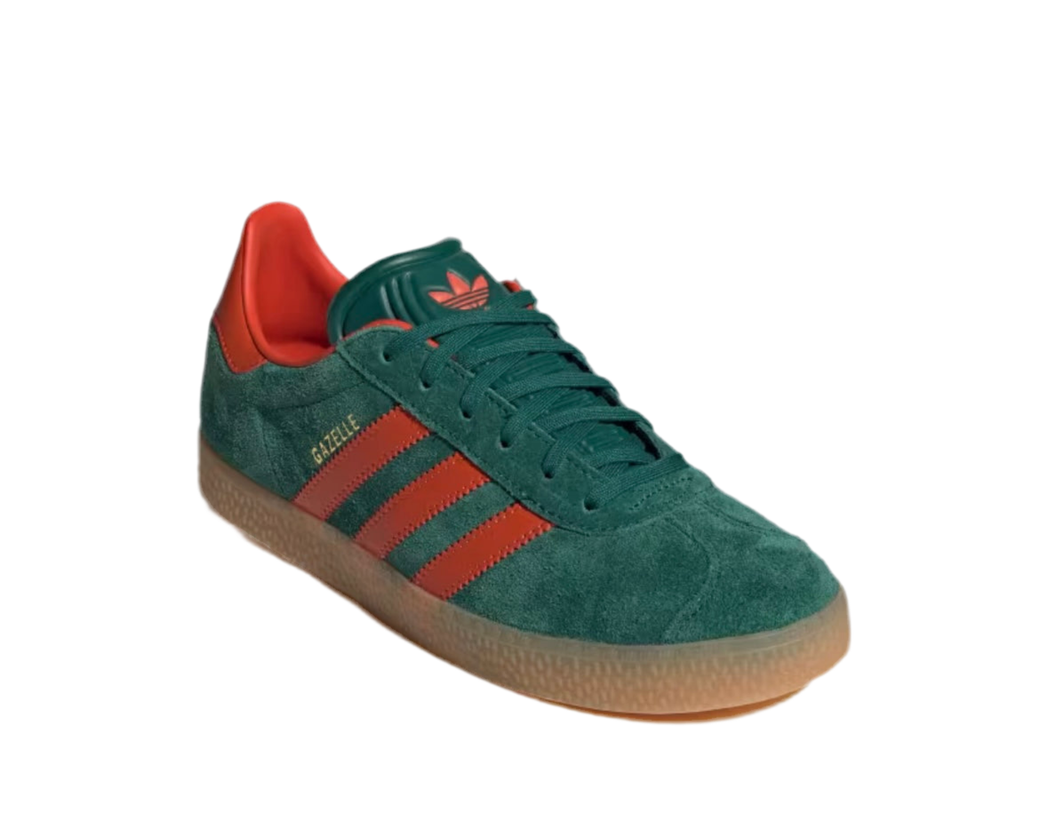 ADIDAS GAZELLE ‘COLLEGIETE GREEN PRELOVED RED’