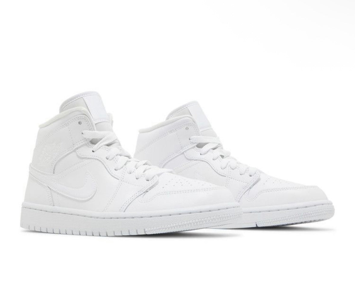 AIR JORDAN 1 MID ‘TRIPLE WHITE’