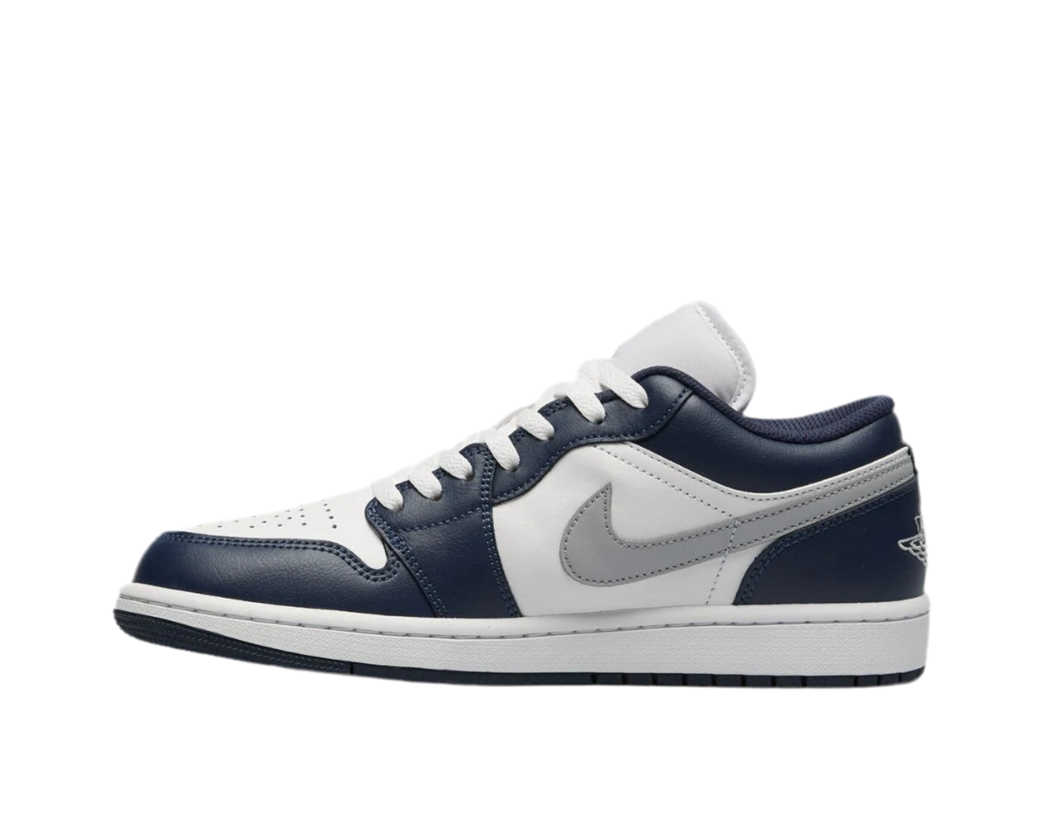 AIR JORDAN 1 LOW ‘WHITE/WOLF GREY NAVY’