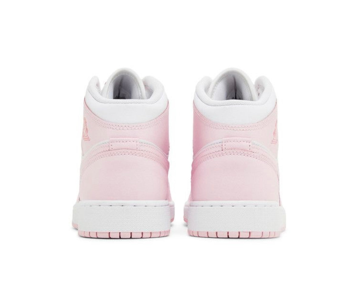AIR JORDAN 1 MID PINK FOAM FIRE RED’