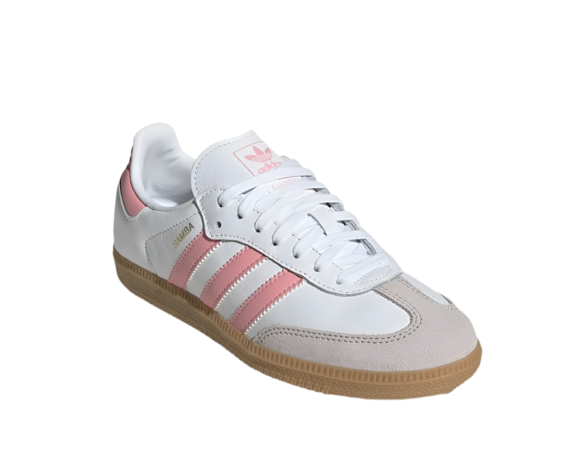 ADIDAS SAMBA OG J ‘WHITE SEMI PINK SPARK’