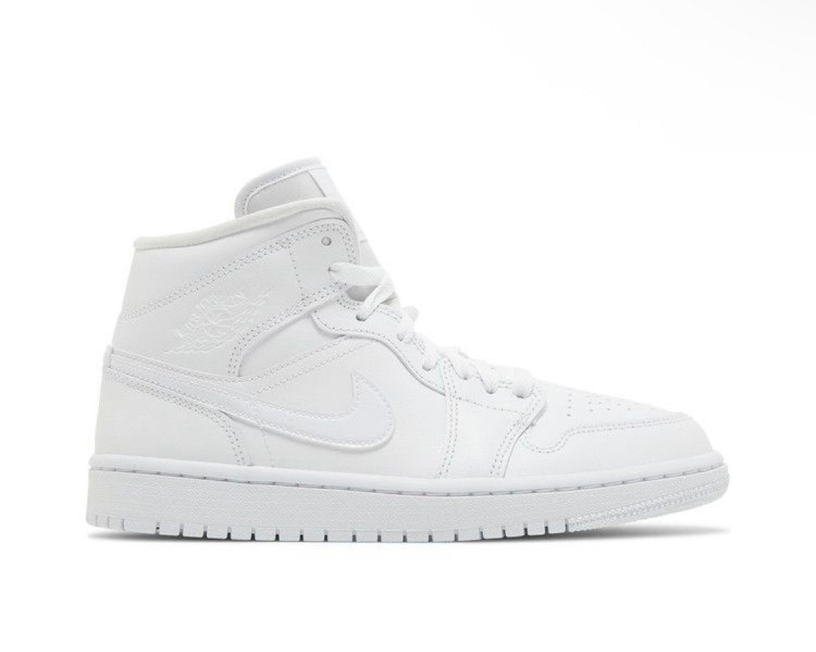 AIR JORDAN 1 MID ‘TRIPLE WHITE’