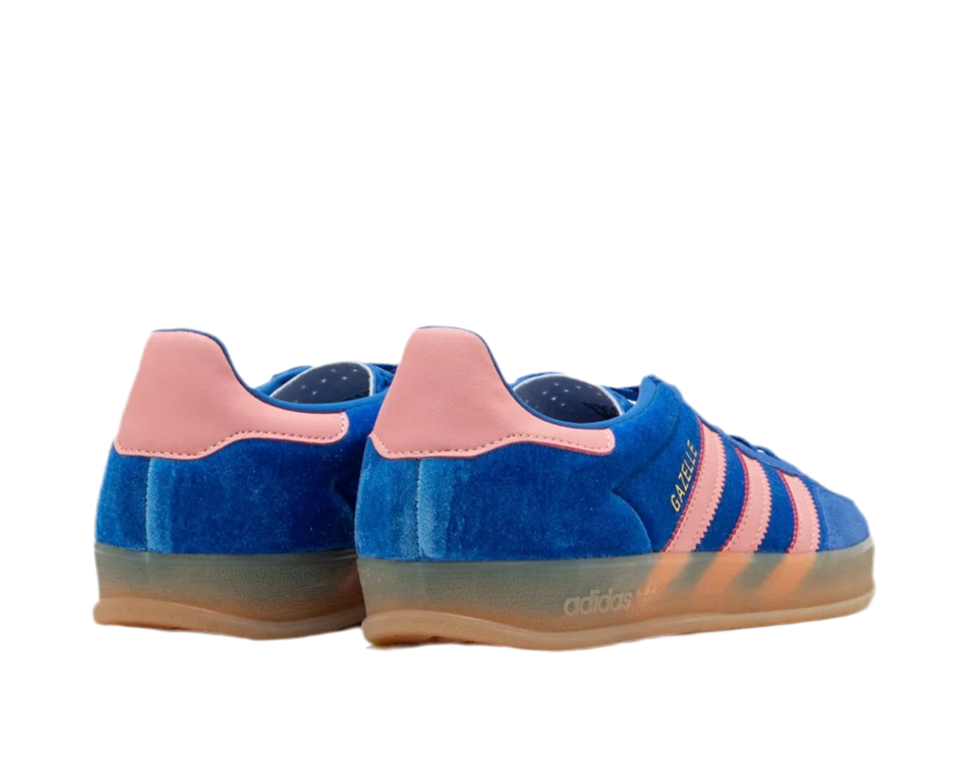 ADIDAS GAZELLE INDOOR ‘BLUE SEMI PINK VELVET’
