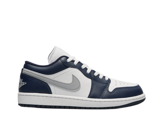 AIR JORDAN 1 LOW ‘WHITE/WOLF GREY NAVY’