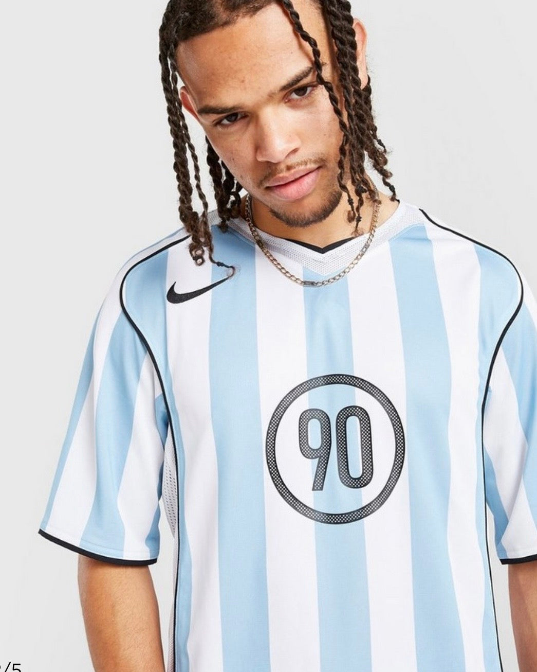 NIKE T90 DRI-FIT SOCCER JERSEY ‘PSYCHIC BLUE WHITE BLACK’