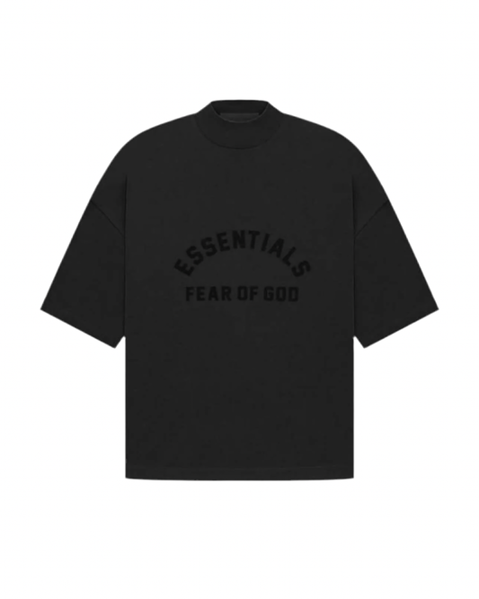 FEAR OF GOD ESSENTIALS CREWNECK T-SHIRT ‘JET BLACK’