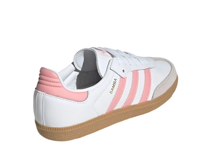 ADIDAS SAMBA OG J ‘WHITE SEMI PINK SPARK’