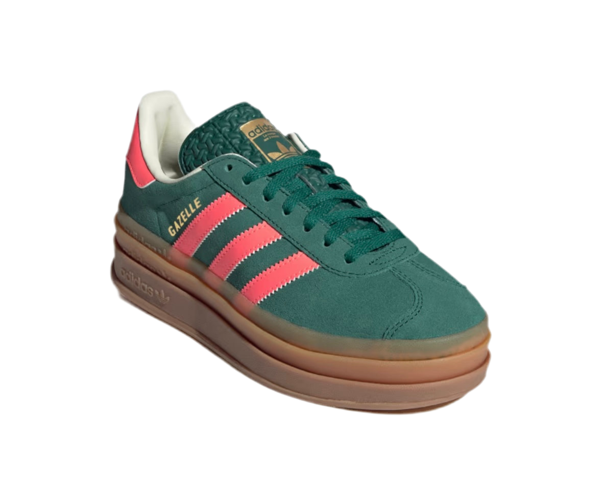 ADIDAS GAZELLE BOLD ‘COLLEGIETE GREEN SIGNAL CORAL’