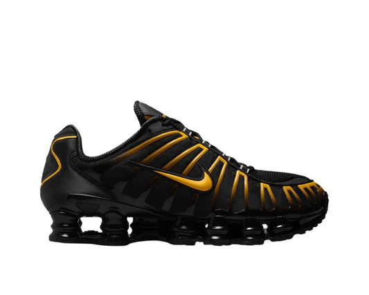 NIKE SHOX TL ‘BLACK UNIVERSITY GOLD’