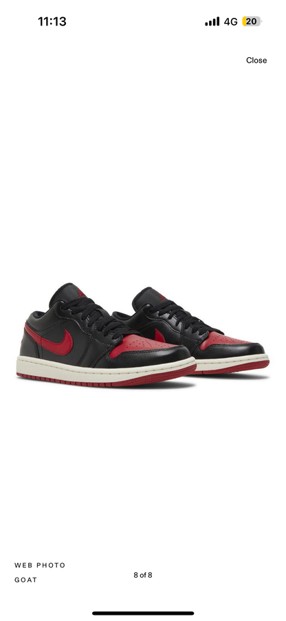 Air Jordan 1 Low Wmns ‘Bred Sail’