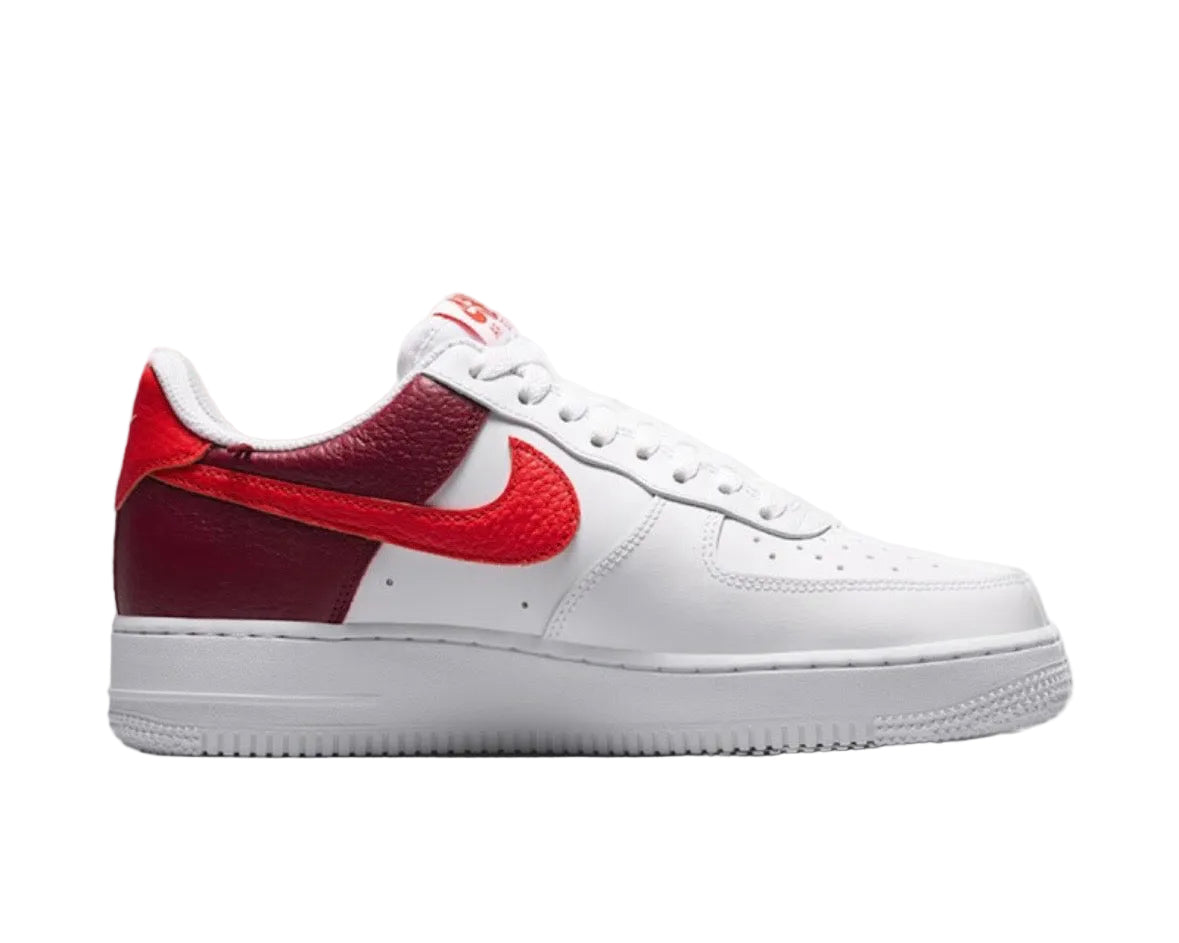 NIKE AIR FORCE 1 ‘07 ‘WHITE RED BURGUNDY’