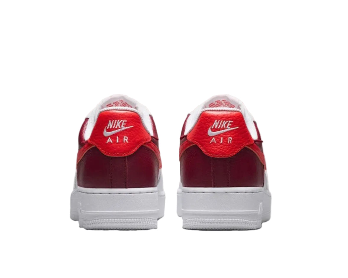 NIKE AIR FORCE 1 ‘07 ‘WHITE RED BURGUNDY’