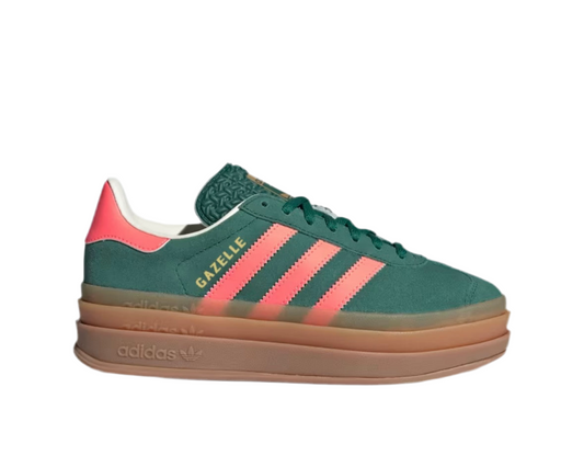 ADIDAS GAZELLE BOLD ‘COLLEGIETE GREEN SIGNAL CORAL’