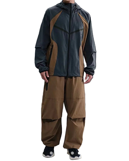 NIKE TECH WOVEN OVERSIZED JOGGERS ‘MOSSWOOD BROWN’
