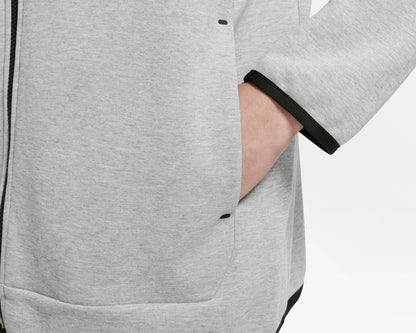 NIKE TECH FLEECE FULL ZIP-UP HOODIE ‘DARK GREY HEATHER’