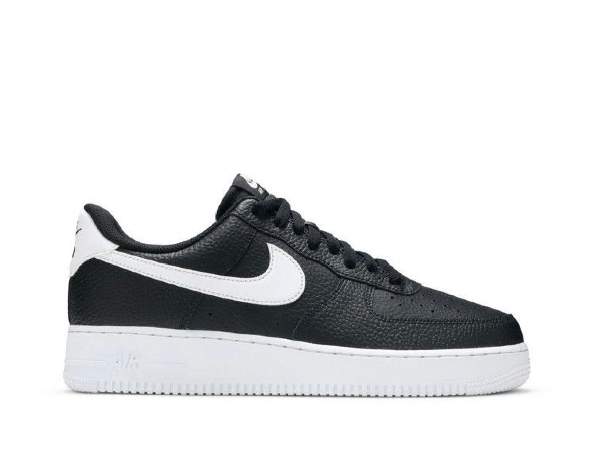 NIKE AIR FORCE 1 ‘07 ‘BLACK WHITE - TUMBLED’