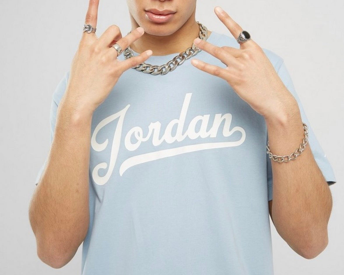 JORDAN FLIGHT MVP LIGHT BLUE T-SHIRT