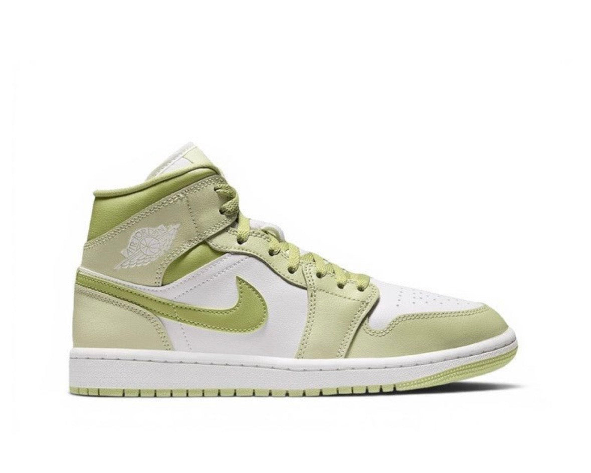 AIR JORDAN 1 MID ‘OLIVE AURA LAWN COCONUT’