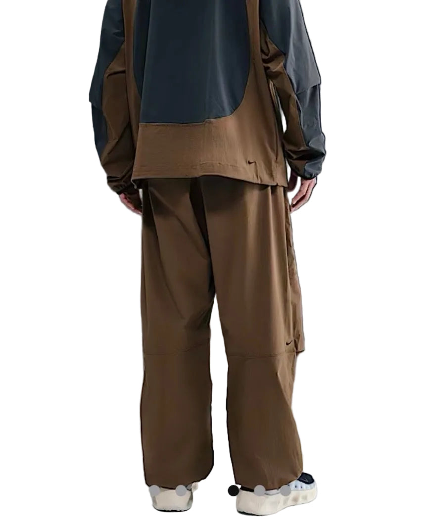 NIKE TECH WOVEN OVERSIZED JOGGERS ‘MOSSWOOD BROWN’