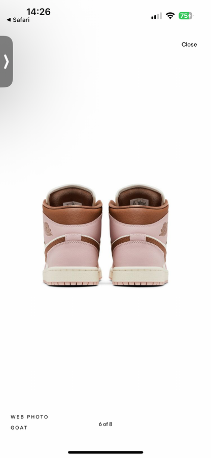 AIR JORDAN 1 MID ‘PINK OXFORD’