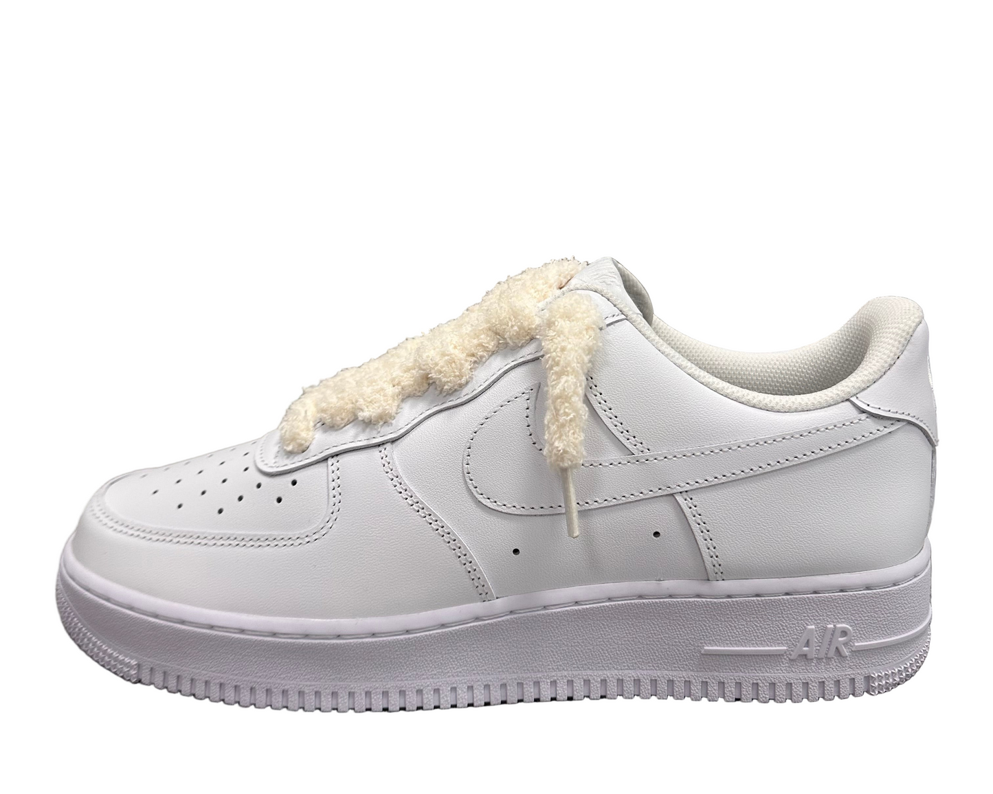 FLUFFY PLUSH LACES ‘COCONUT’