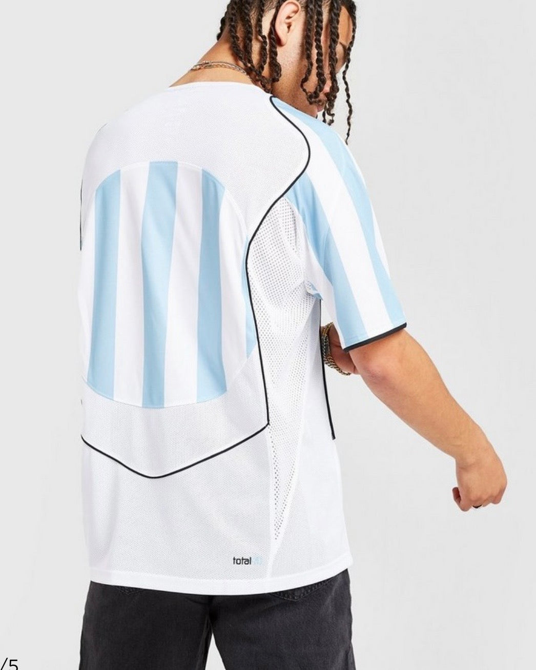 NIKE T90 DRI-FIT SOCCER JERSEY ‘PSYCHIC BLUE WHITE BLACK’