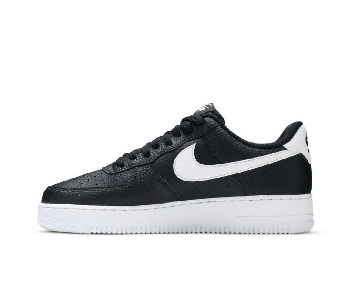 NIKE AIR FORCE 1 ‘07 ‘BLACK WHITE - TUMBLED’