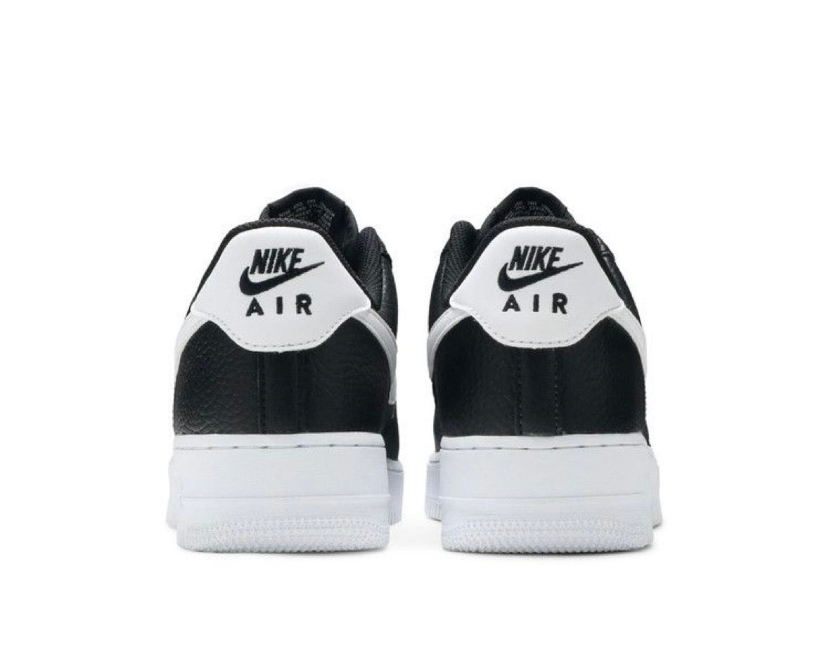 NIKE AIR FORCE 1 ‘07 ‘BLACK WHITE - TUMBLED’