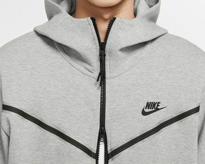 NIKE TECH FLEECE FULL ZIP-UP HOODIE ‘DARK GREY HEATHER’