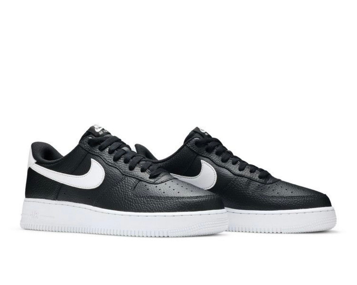 NIKE AIR FORCE 1 ‘07 ‘BLACK WHITE - TUMBLED’