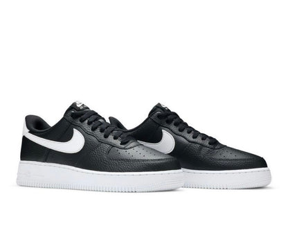 NIKE AIR FORCE 1 ‘07 ‘BLACK WHITE - TUMBLED’