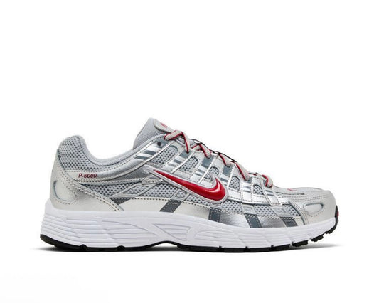 NIKE P-6000 GS ‘METALLIC SILVER GYM RED’