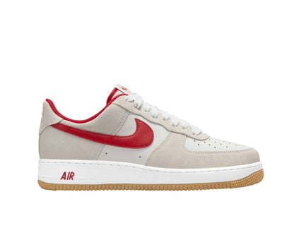 NIKE AIR FORCE 1 ‘07 LV8 ‘PHOTON DUST VARSITY RED’