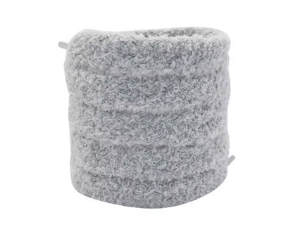 FLUFFY PLUSH LACES ‘GREY’