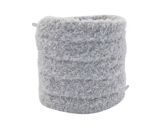 FLUFFY PLUSH LACES ‘GREY’