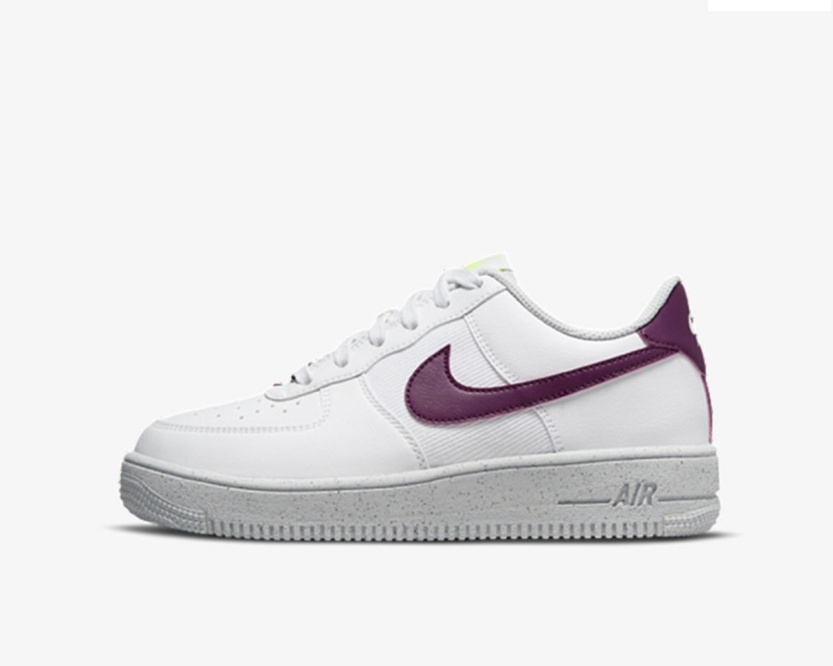 NIKE AIR FORCE 1 NN CRATER GS ‘WHITE SANGRIA’