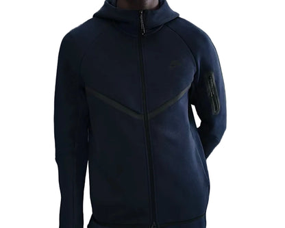 NIKE TECH FLEECE FULL ZIP-UP HOODIE ‘OBSIDIAN’