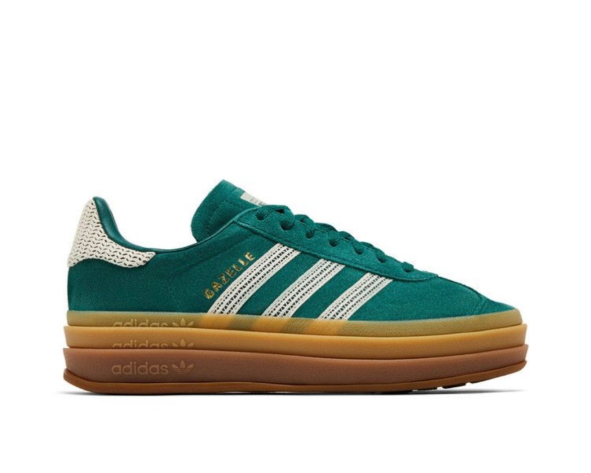 ADIDAS GAZELLE BOLD ‘CROCHET PACK -COLLEGIATE GREEN’